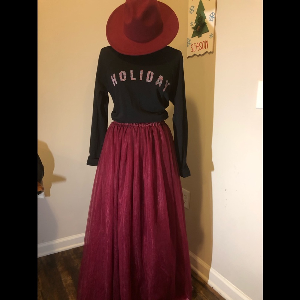 Floor length skirt